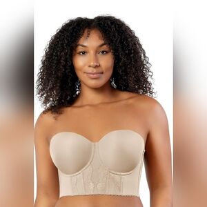PARFAIT Elissa P50116 Women's Strapless Longline Bra for Full Bust and Full